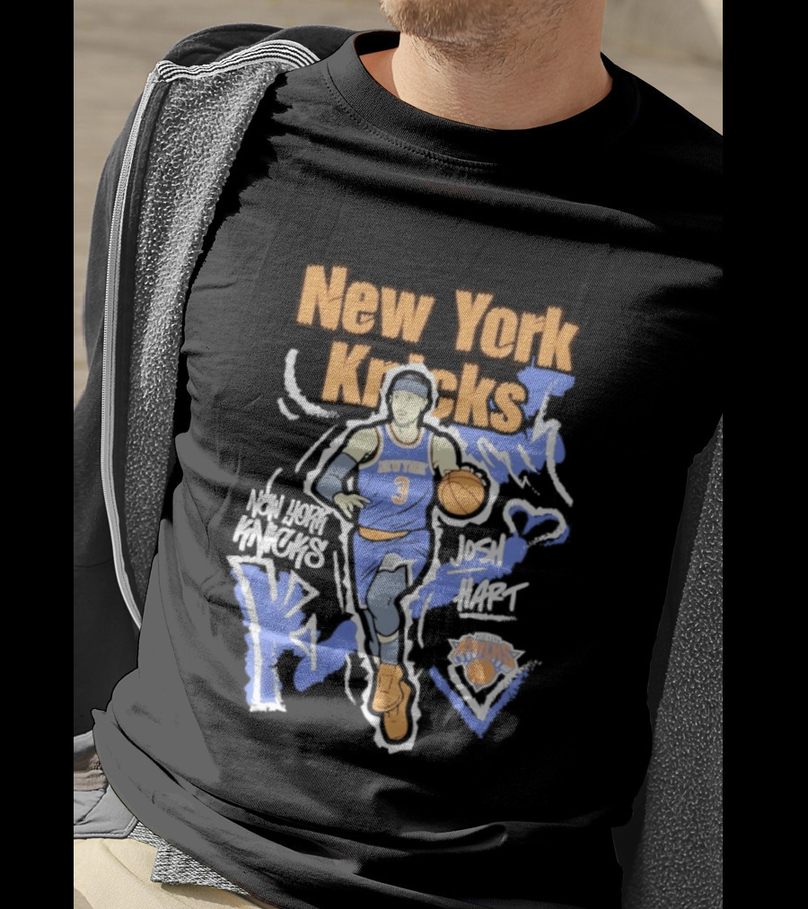 New York Knicks Josh Hart Chalked Up Basketball Player T-Shirt