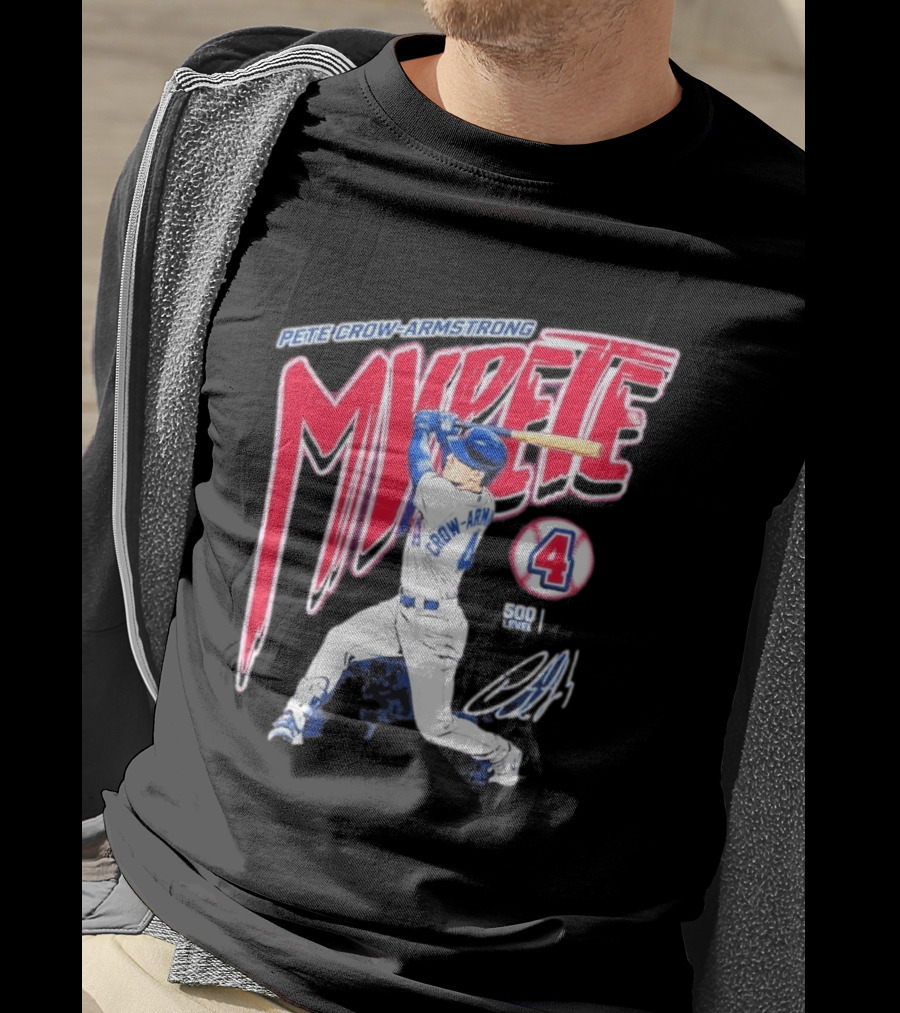 Pete Crow Armstrong My Pete 500 Level 4 Baseball T-Shirt