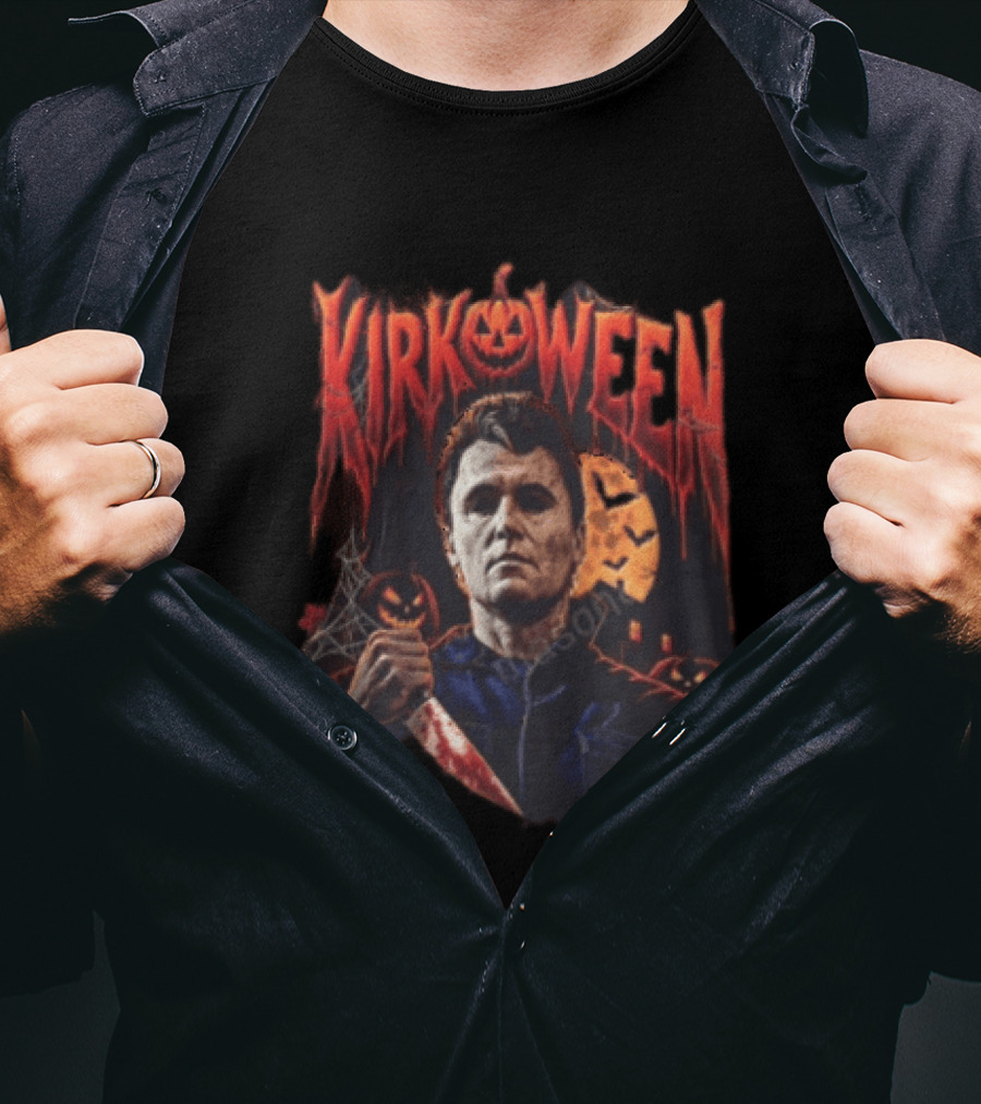 Kirkoween Michael Kirkyers Horror Halloween Pop Culture T-Shirt