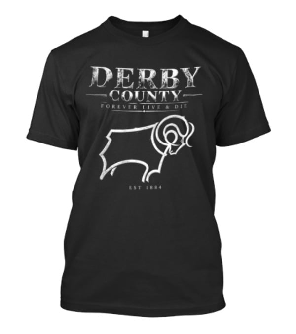 Derby County Forever Team Ram Est 1884 Crest T-Shirt