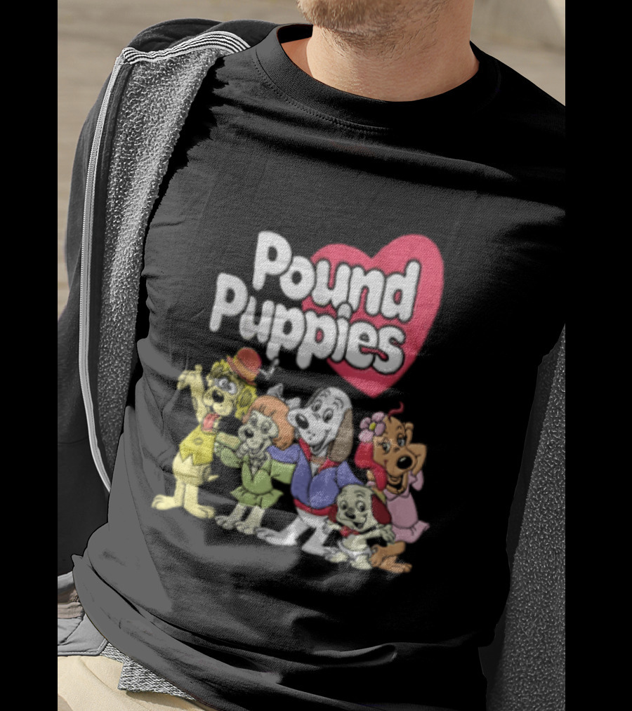 Pound Puppies Heartwarming Cartoon Characters T-Shirt