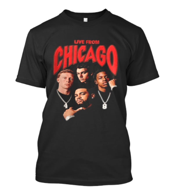 Live From Chicago Bootleg Featuring Four Athletes With Diamond Chains T-Shirt