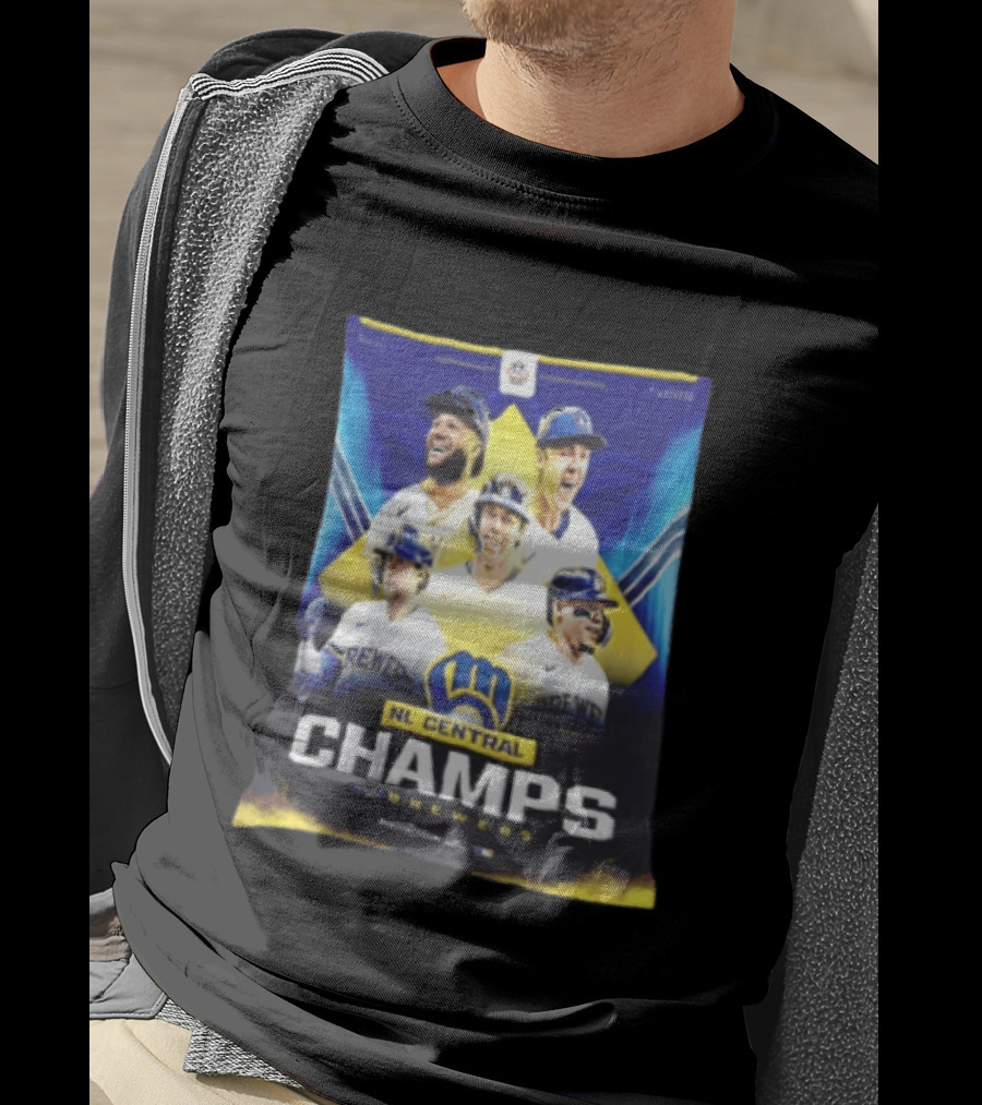 NL Central Champs Brewers Postseason Milwaukee Brewers Fan Gear 2026 T-Shirt