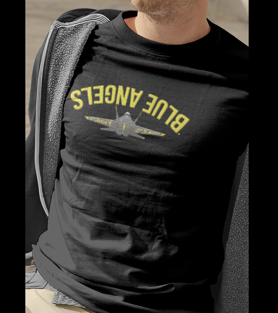US Navy Blue Angels Jet Aircraft Front View T-Shirt