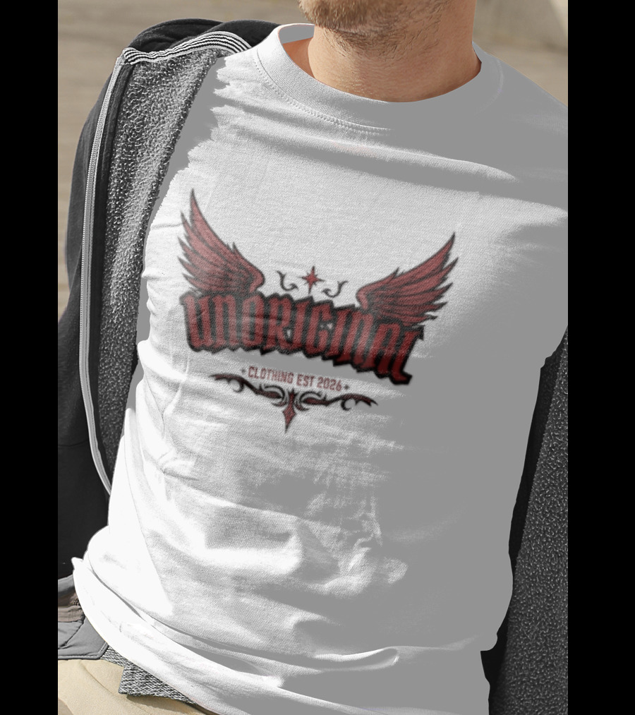 Unoriginal Clothing Est 2026 Red Wings Star Tribal Flourishes T-Shirt