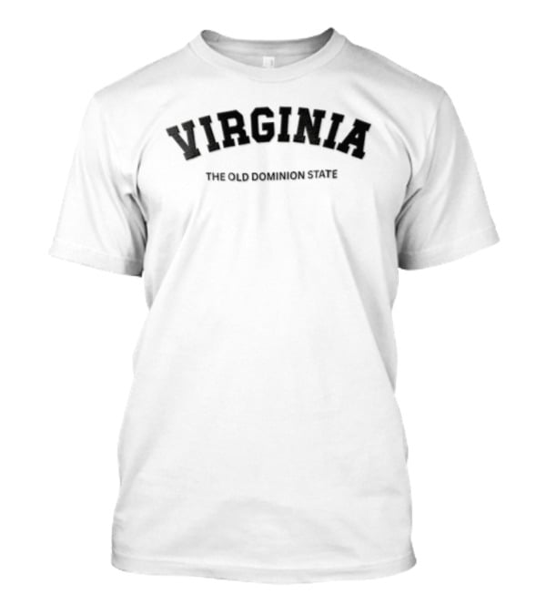 Virginia The Old Dominion State Arched Varsity T-Shirt