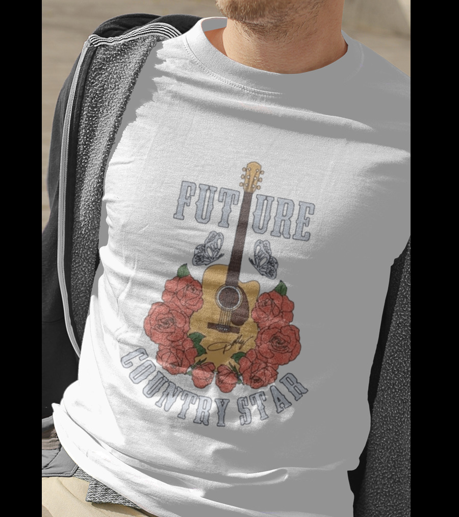 Future Country Star Dolly Parton 2026 Roses Guitar T-Shirt