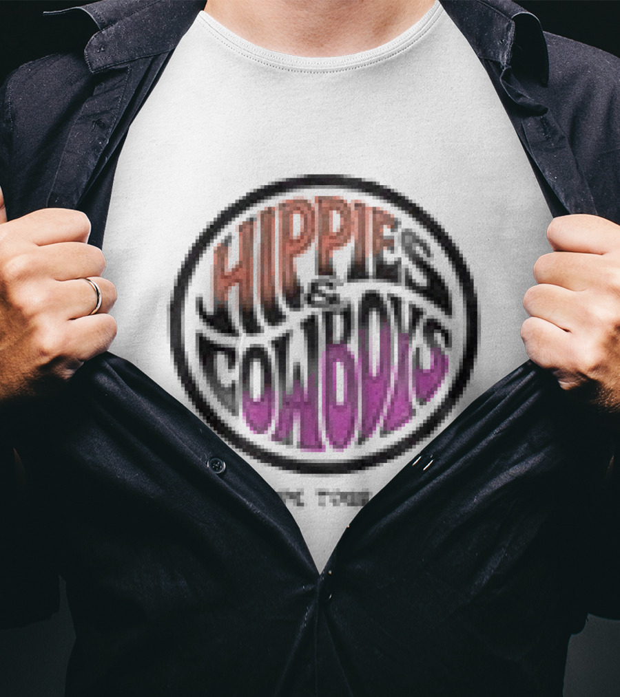 Hippies And Cowboys Europe Tour 2026 White T-Shirt
