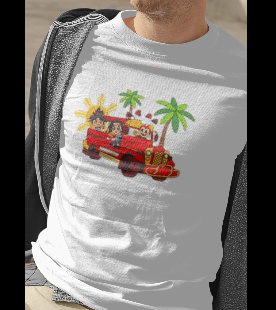 Jollibee Foods Store Jeepney Adventure Jollibee X Forgotten Island Collaboration T-Shirt