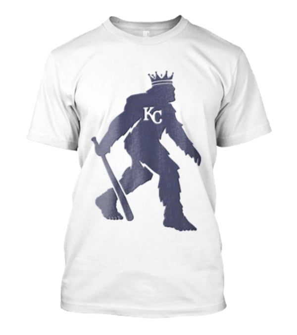 Kansas City Royals Crowned Sasquatch KC Baseball Bat T-Shirt