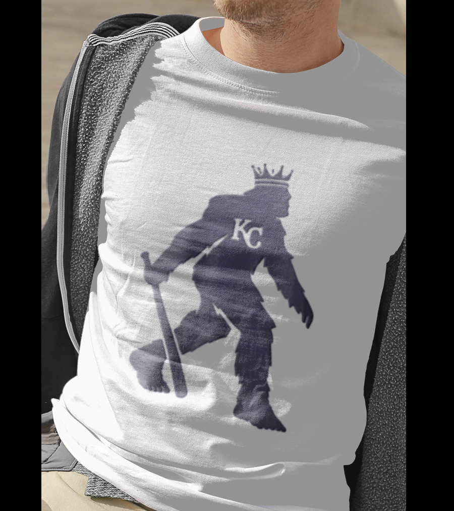 Kansas City Royals Crowned Sasquatch KC Baseball Bat T-Shirt