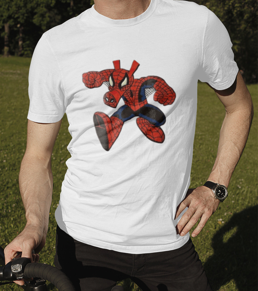 Marvel Comics Cartoon Spider Ham Peter Porker 1986 Pig Suit T-Shirt