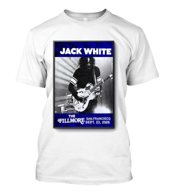 Jack White The Fillmore San Francisco September 23 2026 T-Shirt