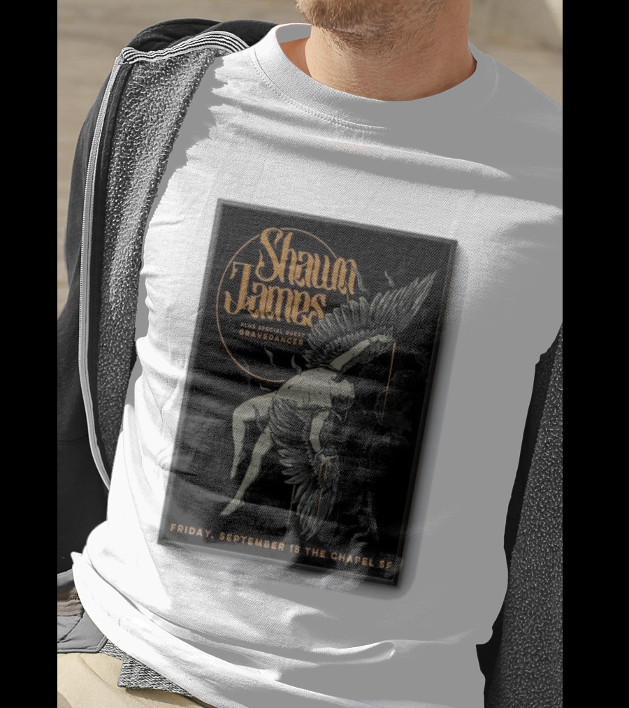 Shawn James San Francisco Concert Special Guest Gravedancer September 18 The Chapel SF T-Shirt