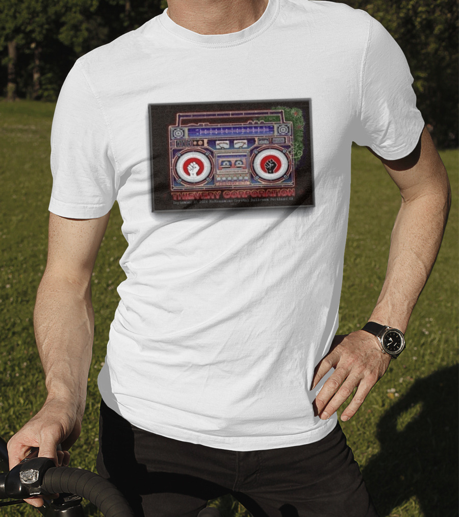 Thievery Corporation Boombox September 15 2026 McMenamins Crystal Ballroom Portland OR T-Shirt