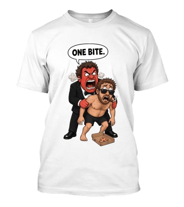 Rico Bo$co One Bite Cartoon Pizza Fan T-Shirt
