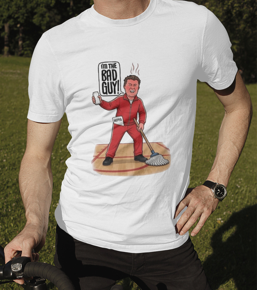 I'm The Bad Guy Rico Bosco Red Tracksuit HIPPA Janitor T-Shirt