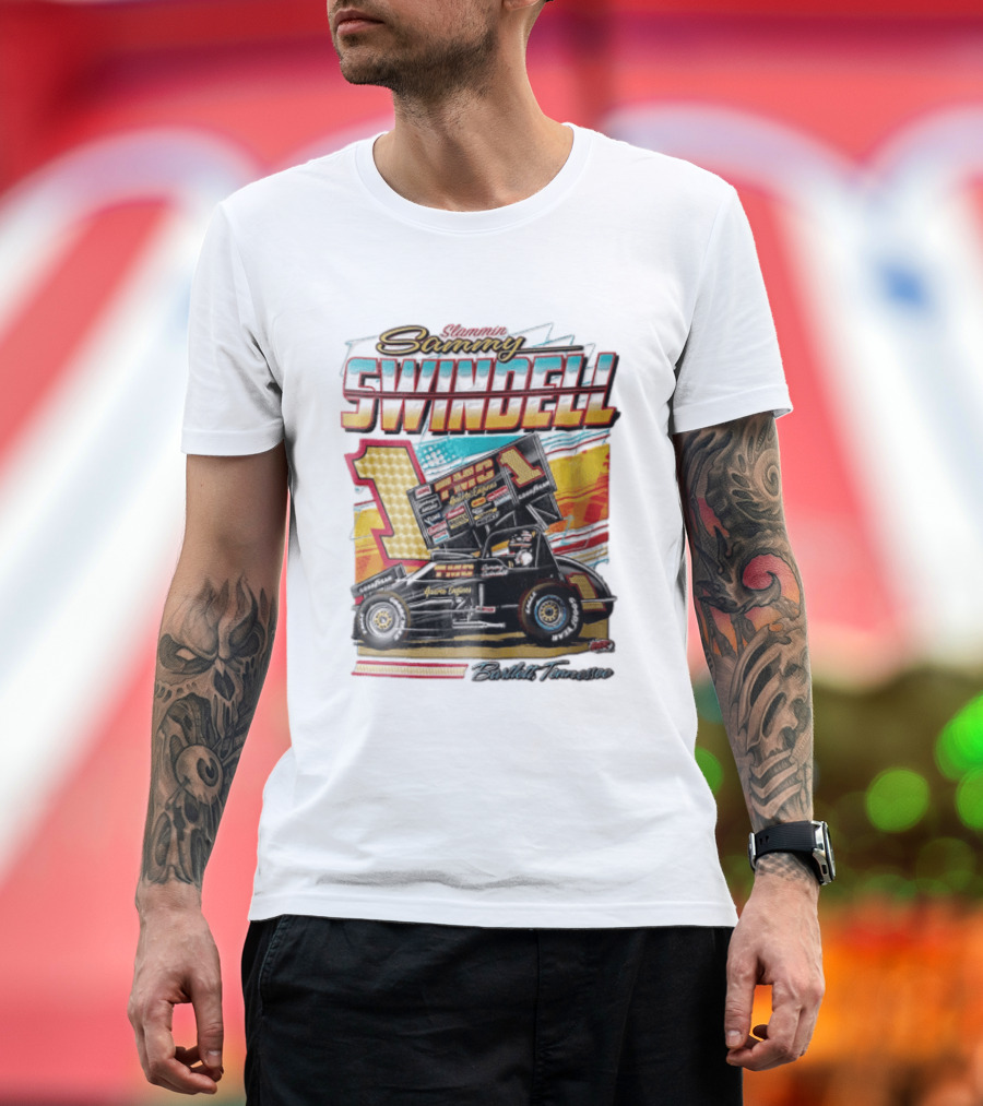 Slammin Sammy Swindell Number 1 Sprint Car Bartlett Tennessee Racing T-Shirt