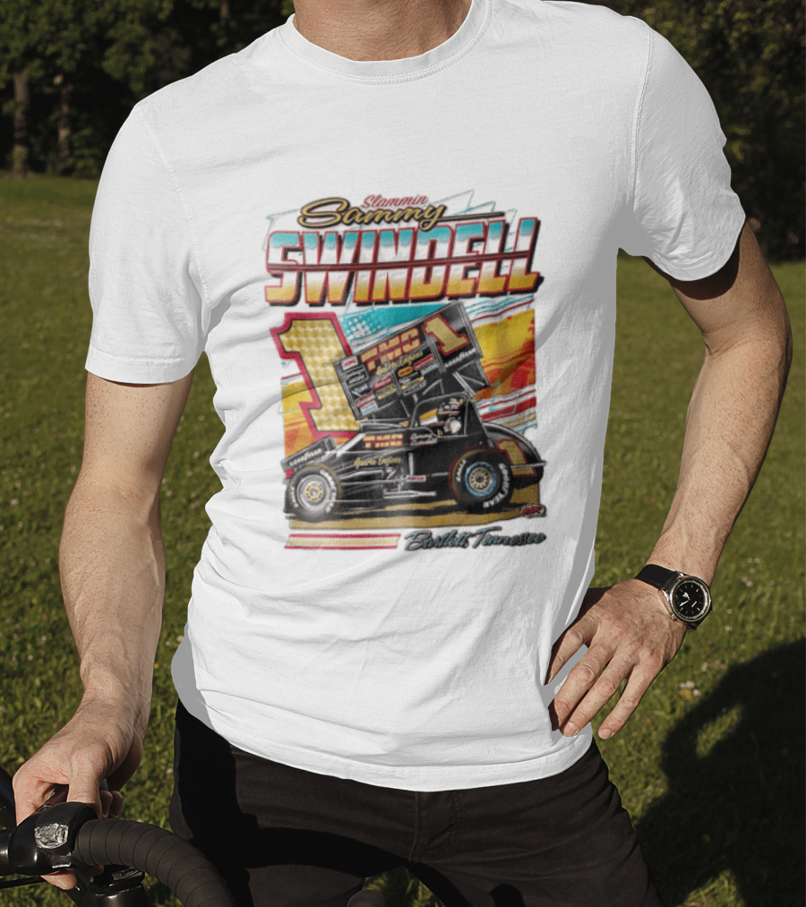 Slammin Sammy Swindell Number 1 Sprint Car Bartlett Tennessee Racing T-Shirt