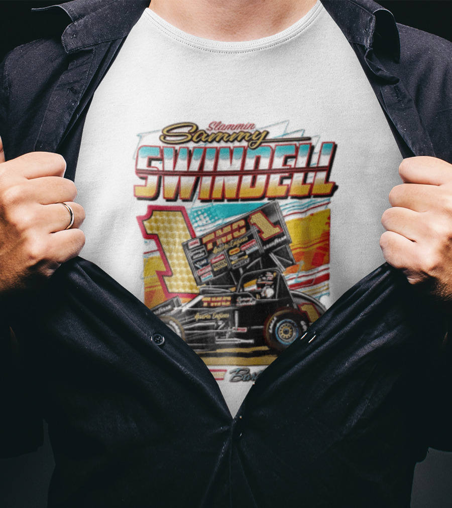 Slammin Sammy Swindell Number 1 Sprint Car Bartlett Tennessee Racing T-Shirt