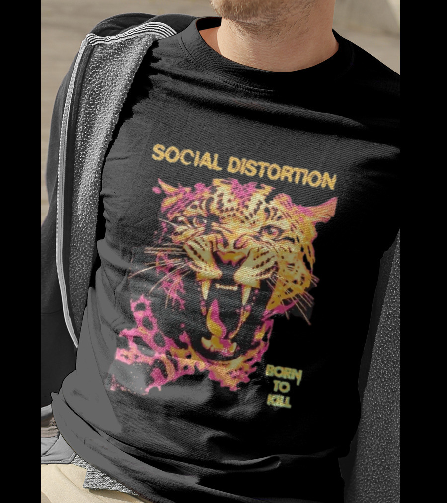 Social Distortion Born To Kill Leopard 2026 T-Shirt