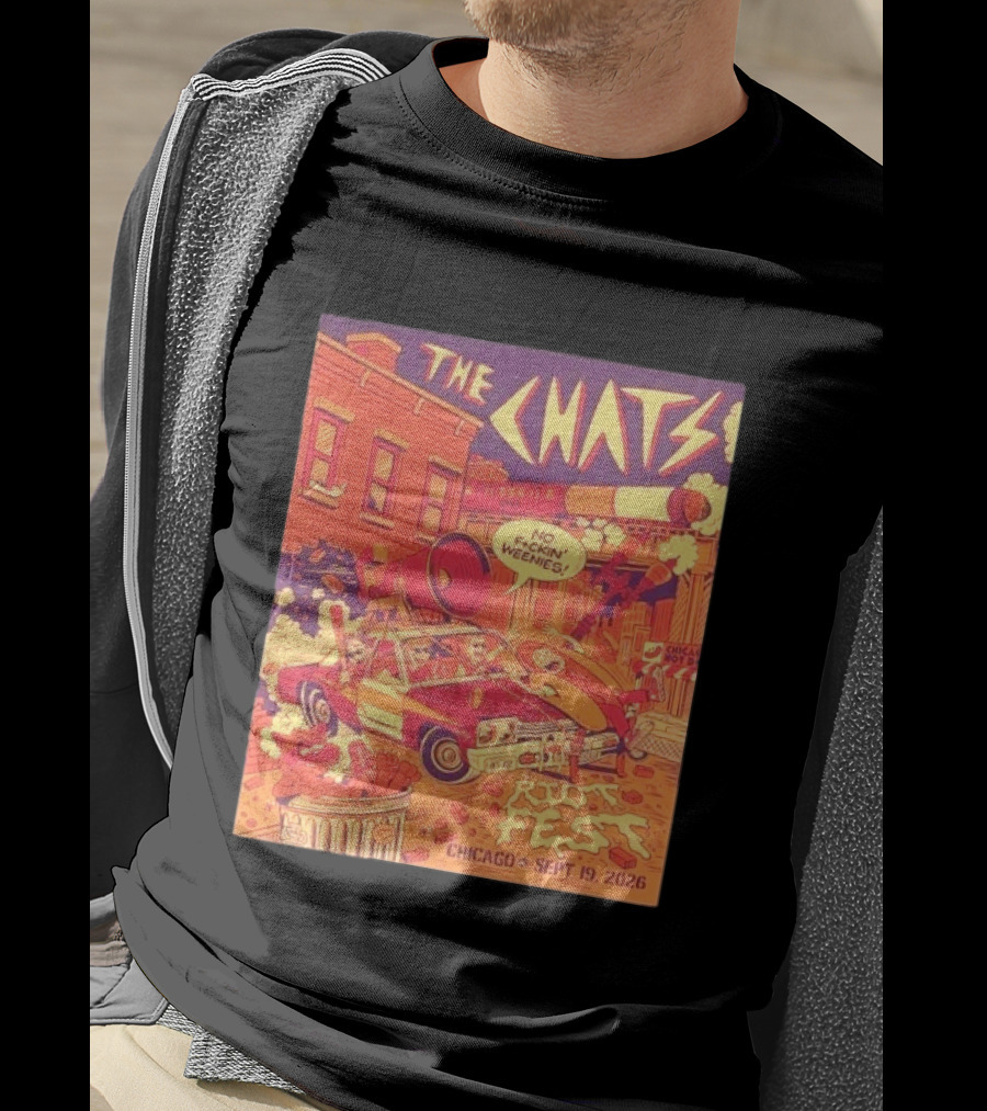 The Chats Riot Fest Chicago September 19 2026 Vintage Comic T-Shirt
