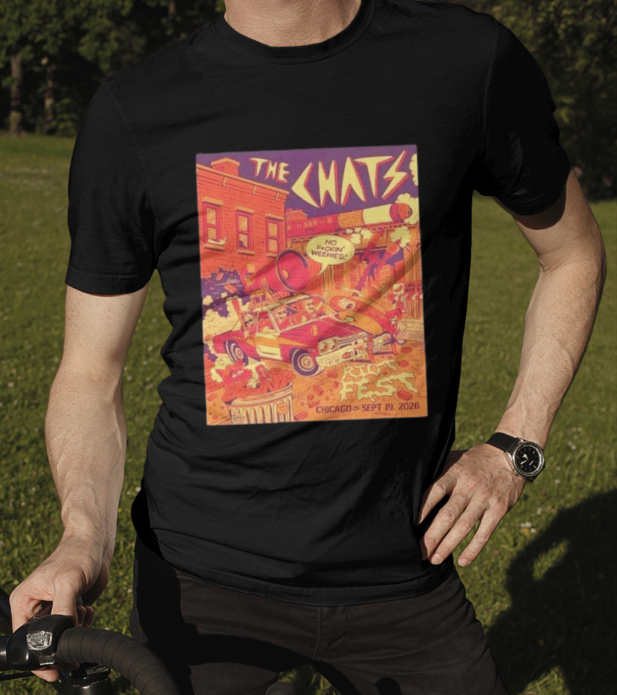 The Chats Riot Fest Chicago September 19 2026 Vintage Comic T-Shirt