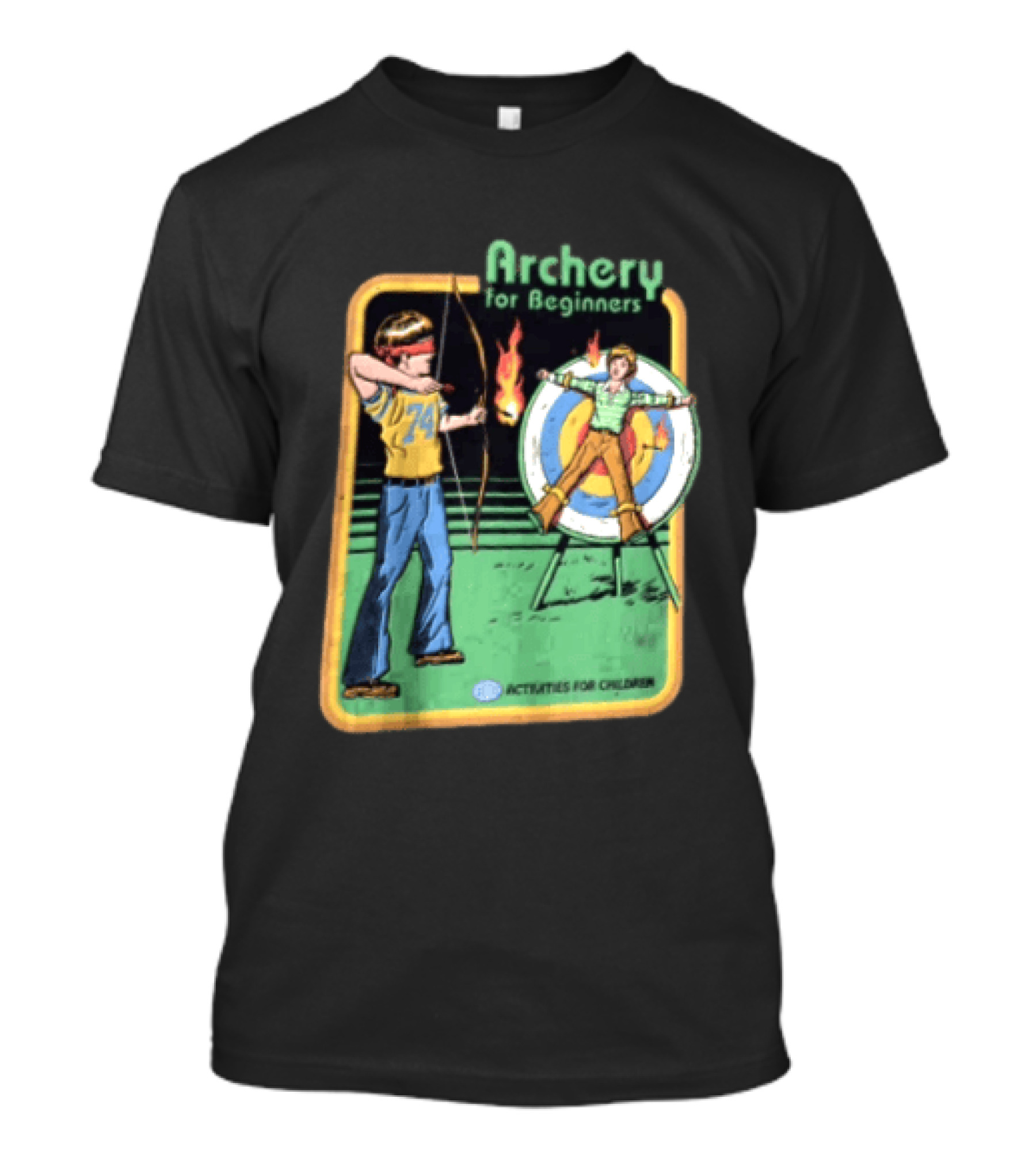 Archery For Beginners Activities For Children Vintage Target Practice T-Shirt
