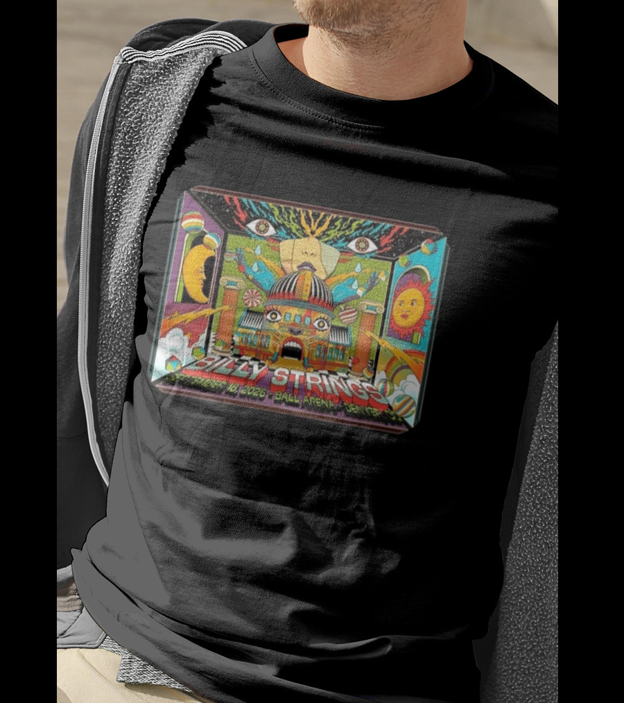 Billy Strings Ball Arena Denver September 18 2026 By Pedro Correa Psychedelic T-Shirt