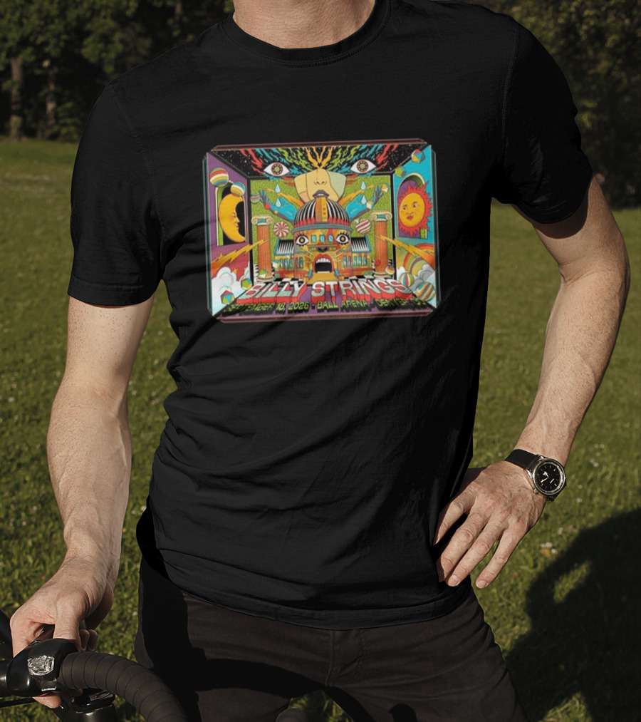 Billy Strings Ball Arena Denver September 18 2026 By Pedro Correa Psychedelic T-Shirt