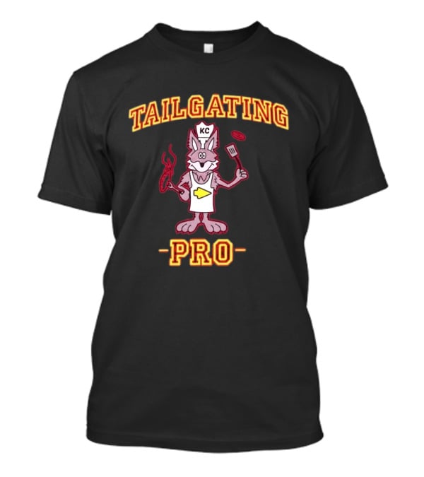 Tailgating Pro KC Chiefs Kingdom BBQ Wolf Fan Gear T-Shirt