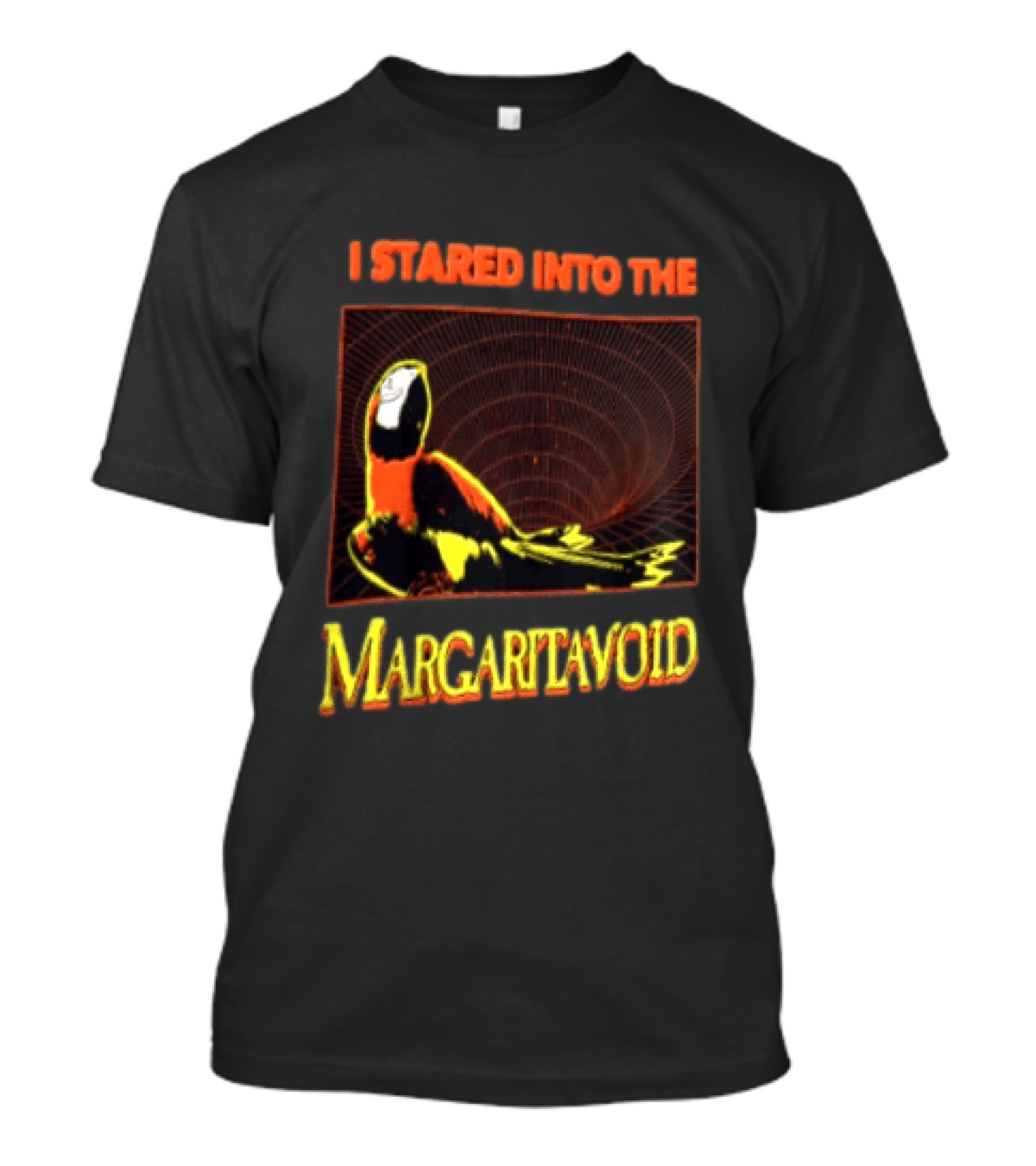 I Stared Into The Margaritavoid Macaw Parrot Psychedelic Journey T-Shirt