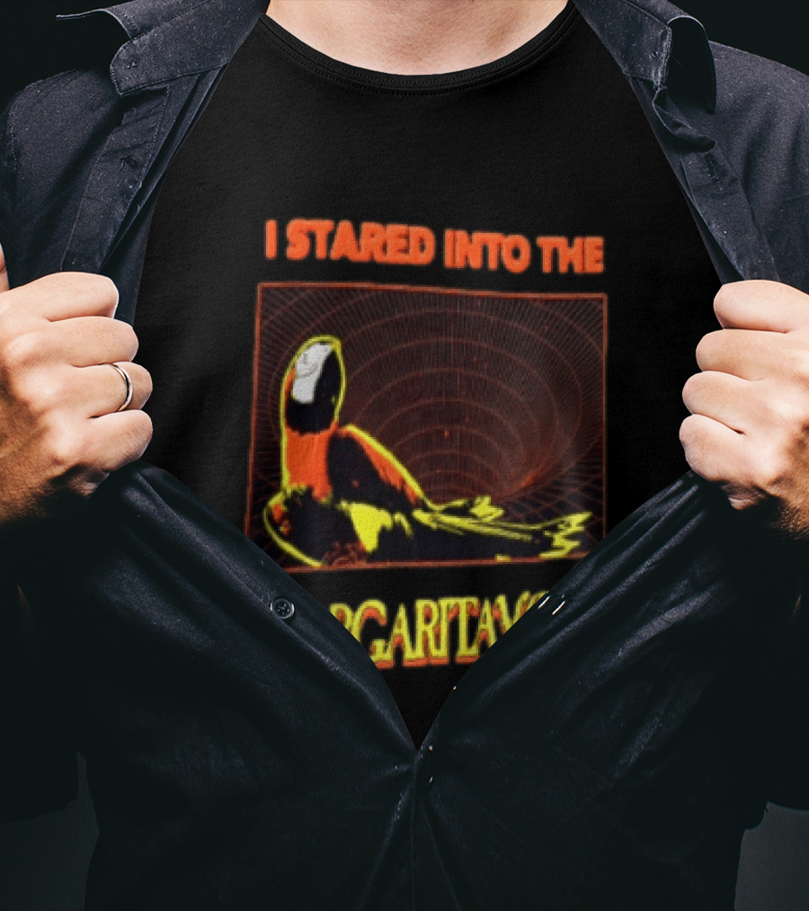 I Stared Into The Margaritavoid Macaw Parrot Psychedelic Journey T-Shirt