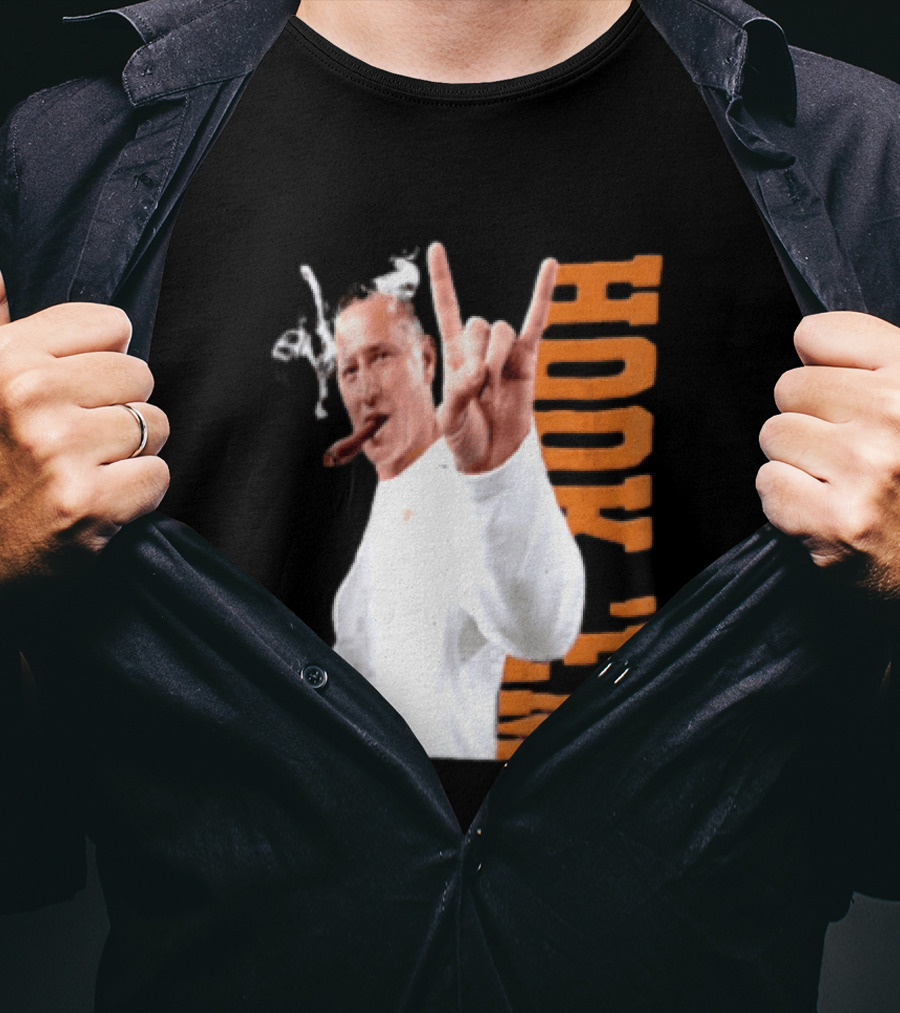 Coach Steve Sarkisian Hock 'Em Gesture Football Spirit T-Shirt