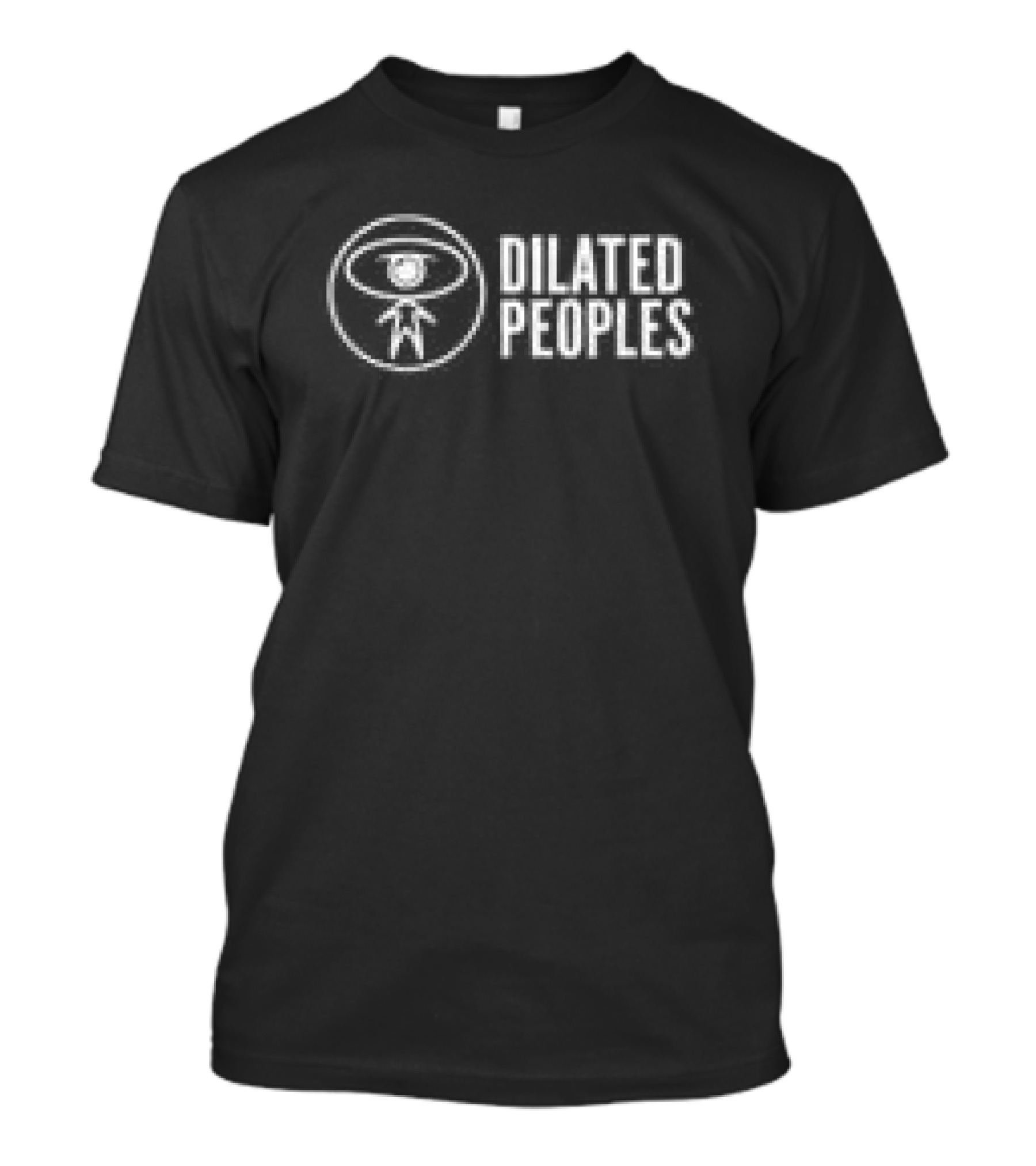 Mainfactor Store Dilated Peoples Symbol White Text Black T-Shirt