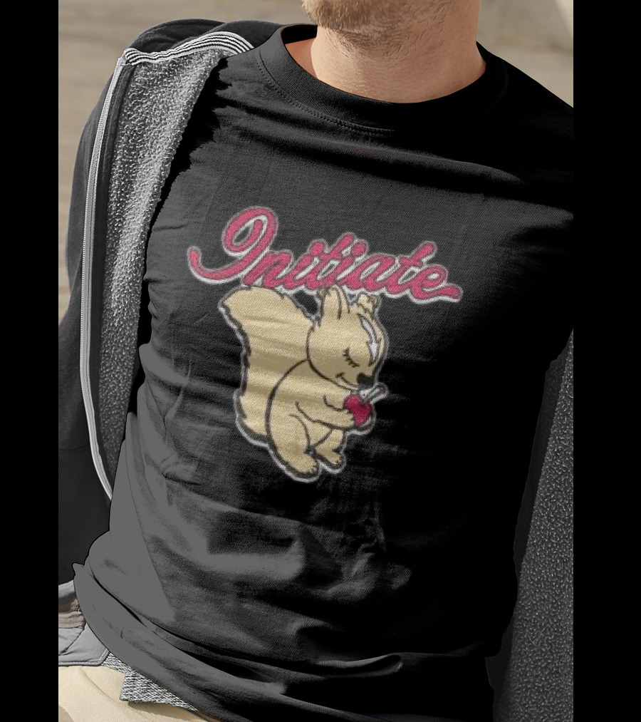 Initiate Squirrel Holding Apple T-Shirt