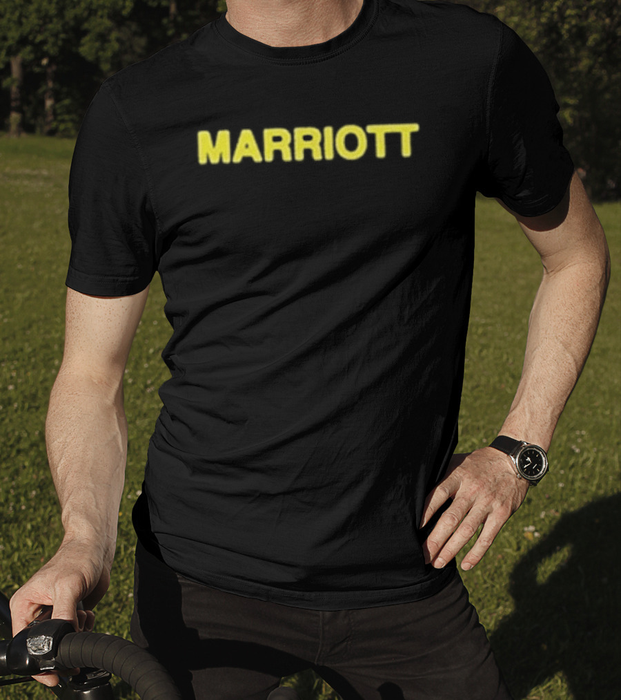James Marriott Sticker Collage Black Marriott Yellow T-Shirt