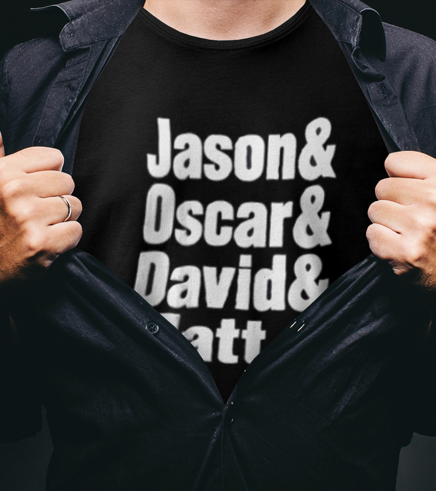 Jason Oscar David Matt Names List T-Shirt