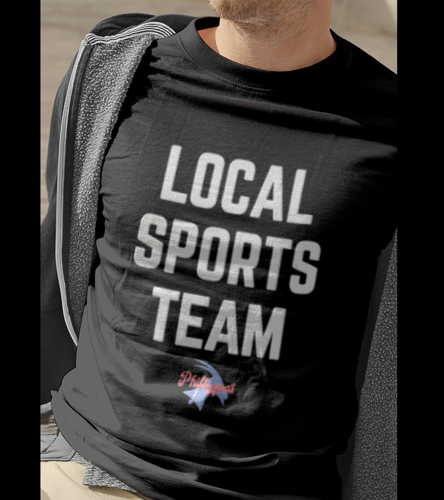 Phillygoat Local Sports Team Lightning Bolt Head Profile T-Shirt