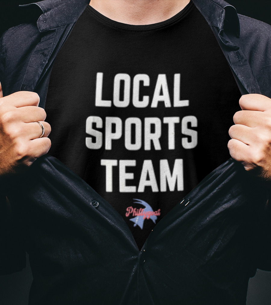 Phillygoat Local Sports Team Lightning Bolt Head Profile T-Shirt