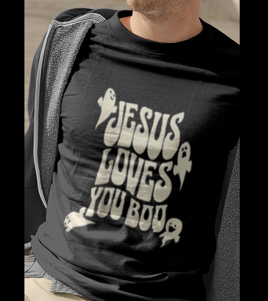 Jesus Loves You Boo Halloween Christian Ghosts T-Shirt
