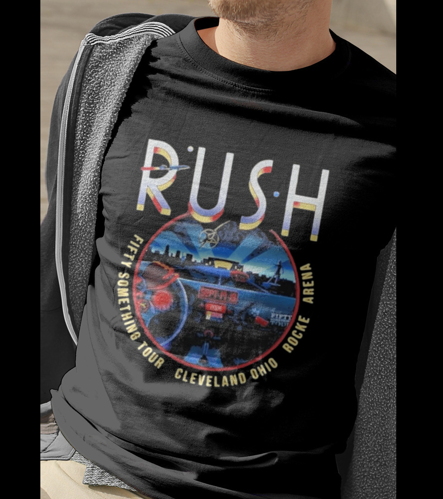 Rush Fifty Something Tour Cleveland Ohio Rocket Arena September 25 2025 T-Shirt