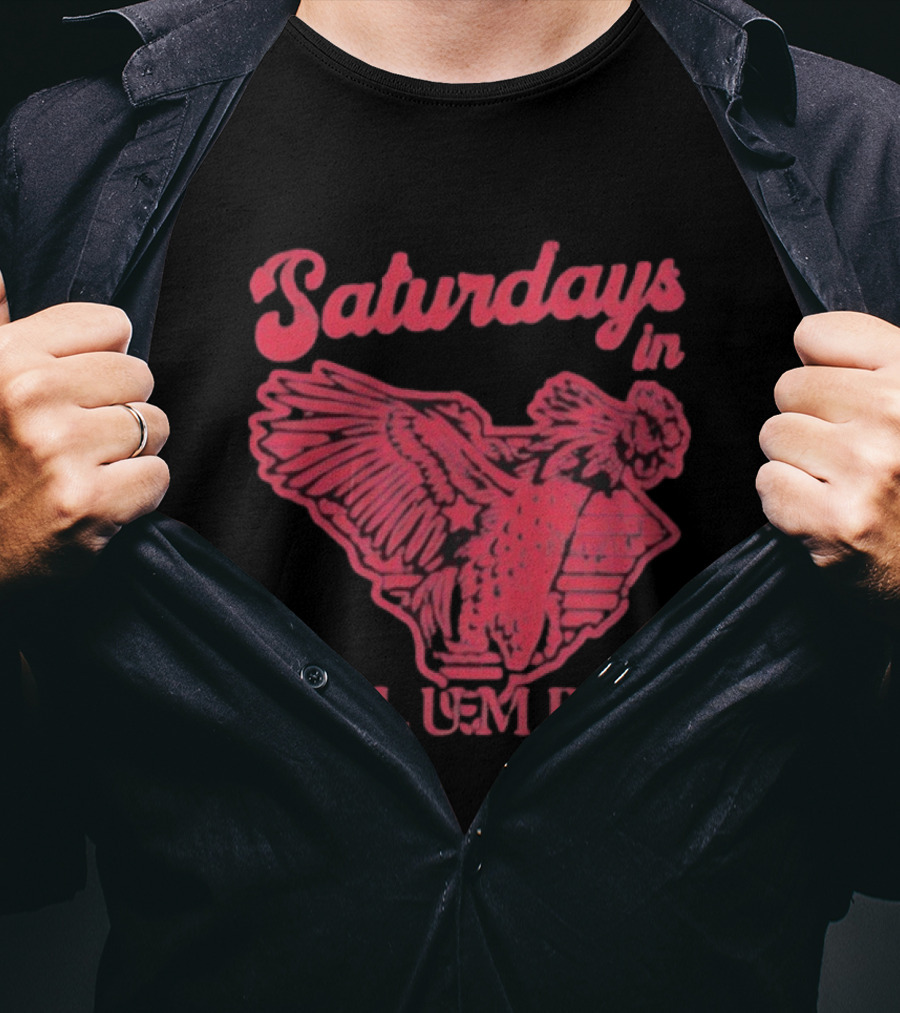 Saturdays In Columbia Old Row Gamecock Rooster Est 2014 T-Shirt