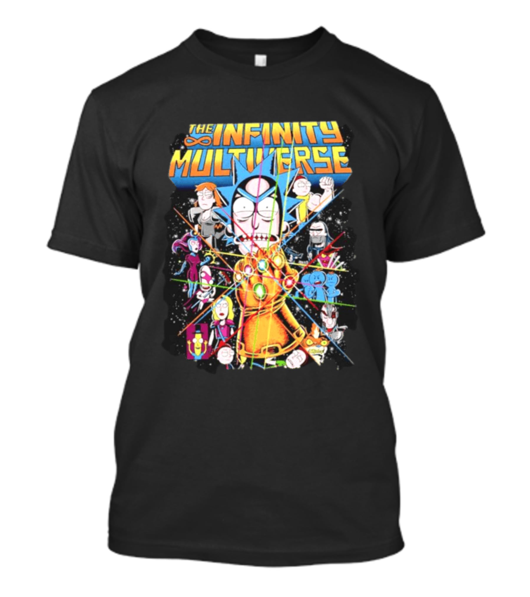 The Infinity Multiverse Crossover Characters Bejeweled Glove T-Shirt