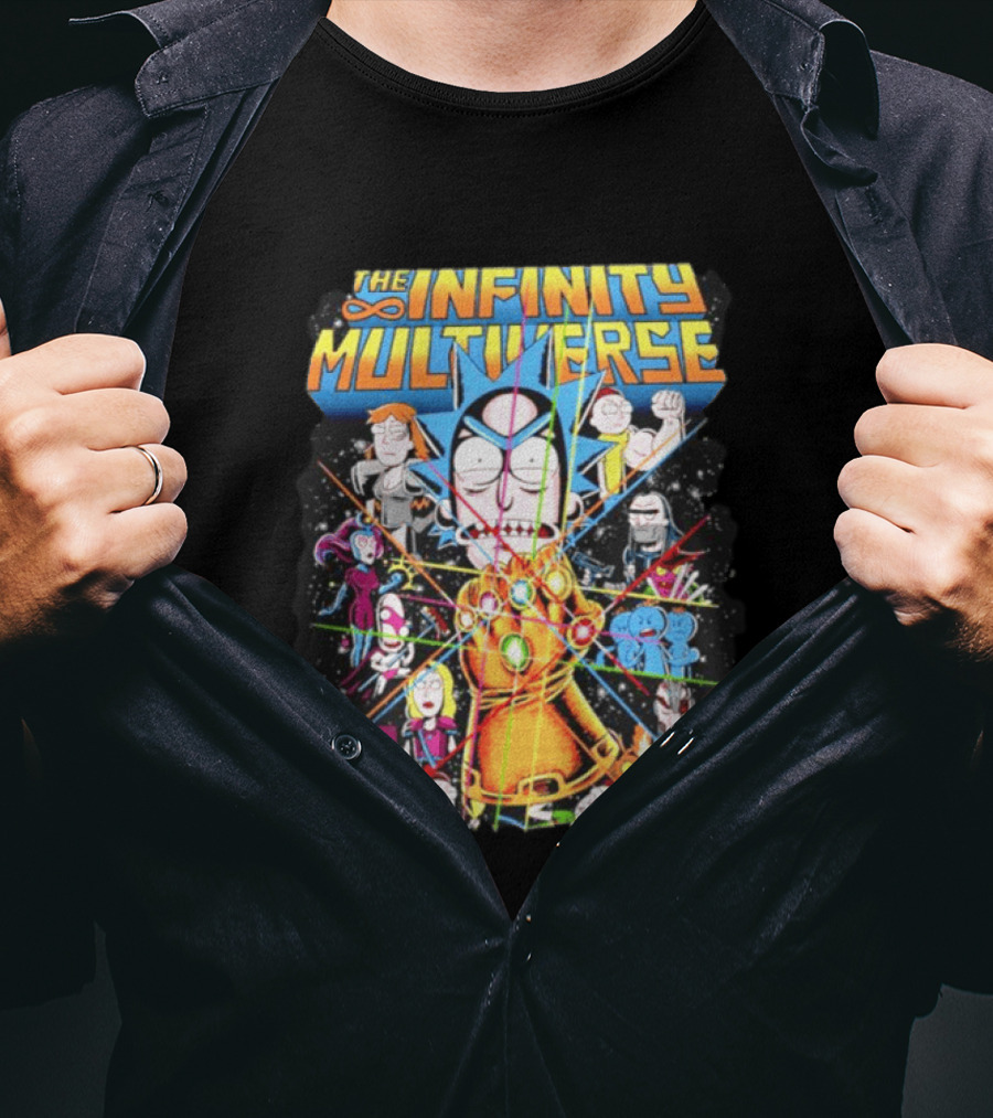 The Infinity Multiverse Crossover Characters Bejeweled Glove T-Shirt