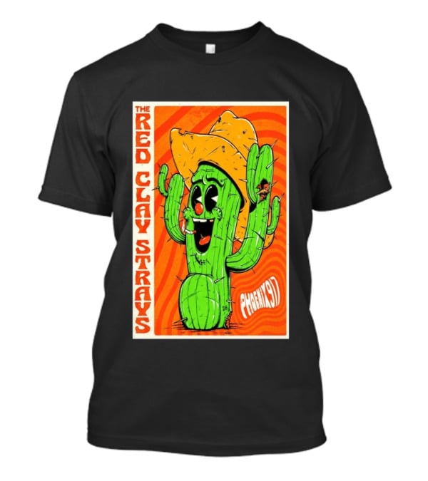 The Red Clay Strays Phoenix Cactus Character 2026 Desert Diamond Arena T-Shirt