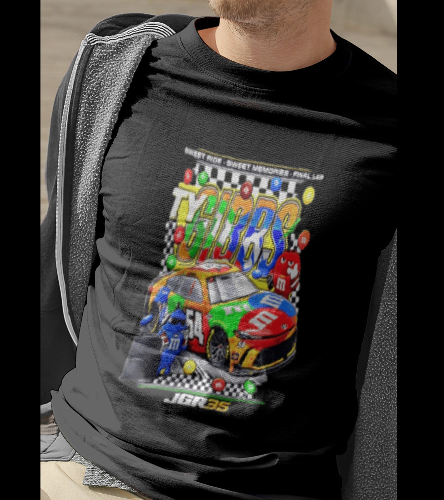 Ty Gibbs Sweet Ride 54 JGR M&M's Racing Final Lap Memories T-Shirt