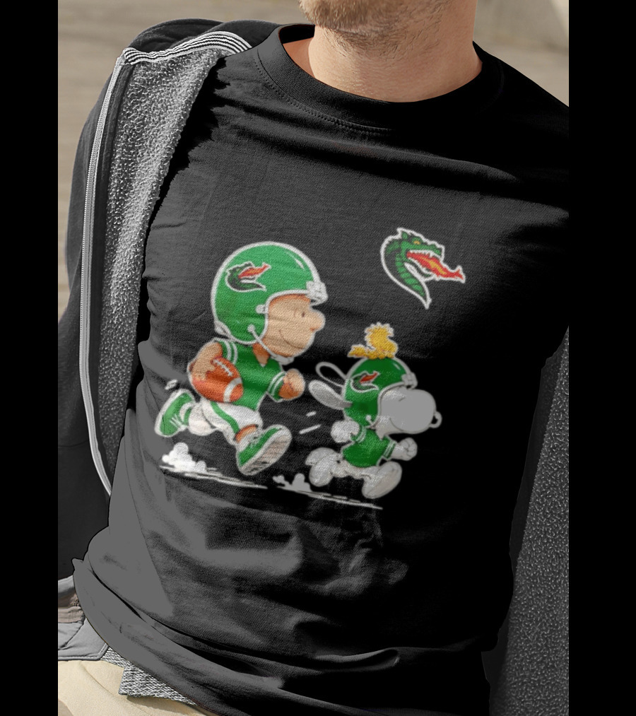 UAB Blazers Charlie Brown Woodstock Snoopy NCAA Football Collaboration T-Shirt