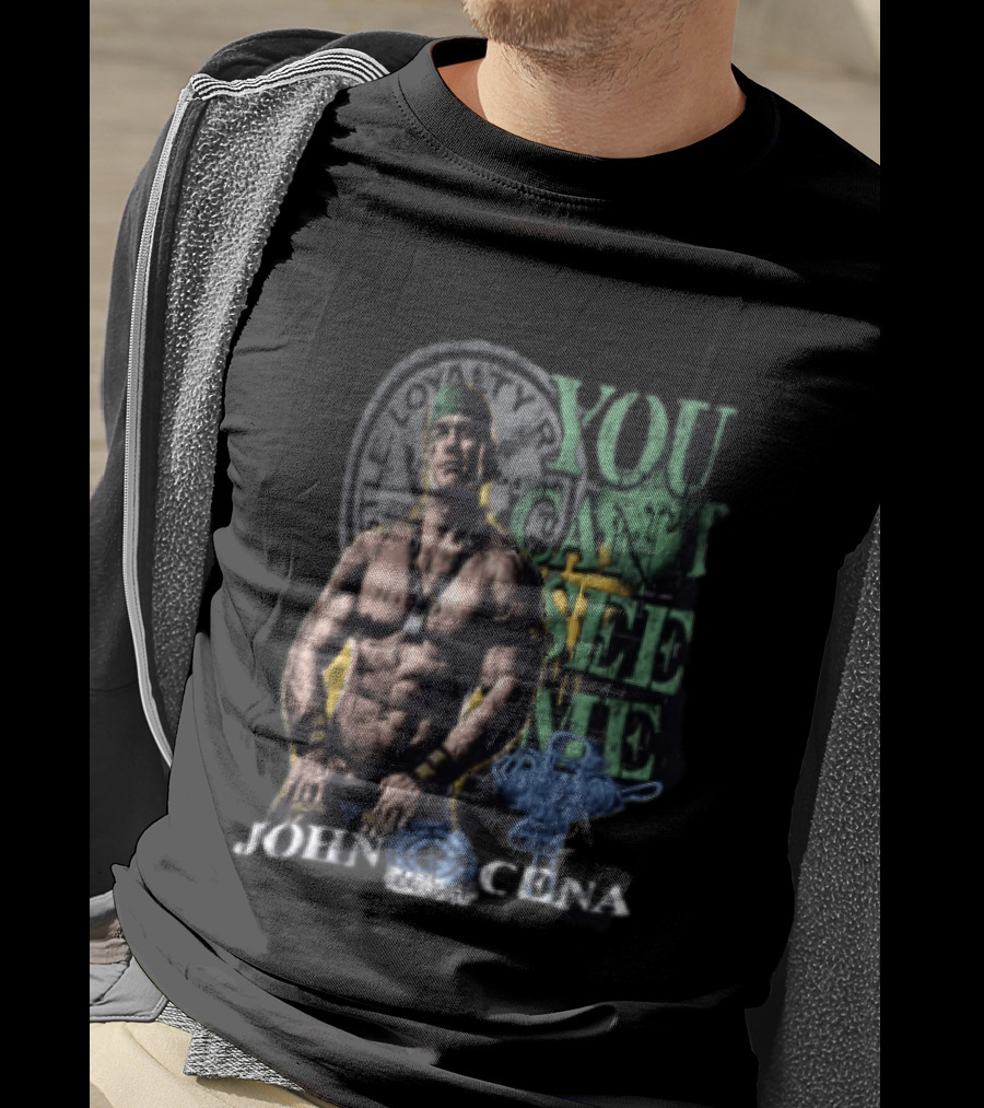John Cena You Can't See Me Hustle Loyalty Respect Word Life Chain Gang Soldier T-Shirt