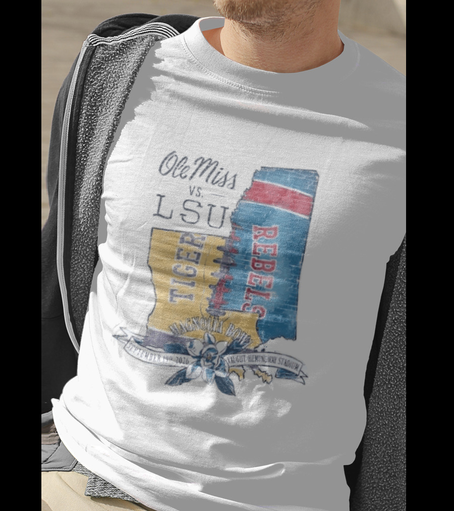 Ole Miss Vs LSU Magnolia Bowl September 19 2026 Vaught Hemingway Stadium T-Shirt
